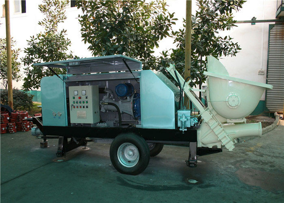 China máquina da bomba concreta de 7.4Mpa 27m3/h, do boi elétrico do patim do sistema de refrigeração do ar bomba concreta fornecedor