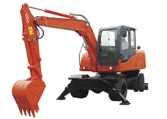 China Máquina escavadora pesada do equipamento, 0,4 capacidades da cubeta M3 máquinas escavadoras rodadas 8 toneladas fornecedor