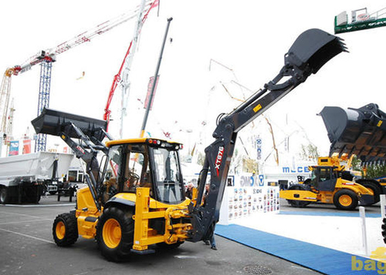 China carregador do Backhoe do trator da capacidade de carga 0.8m3 para projetar a escavação e o carregamento fornecedor