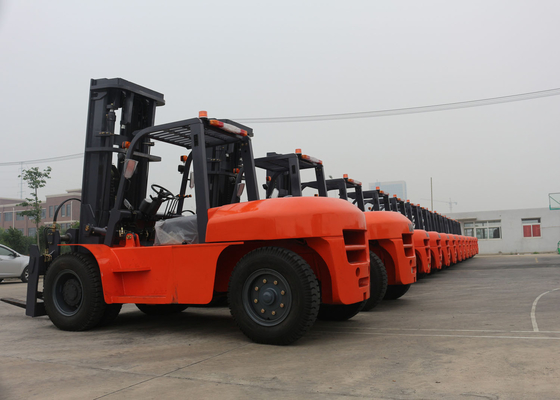 China Capacidade grande 10 toneladas de empilhadeira diesel hidráulica do transporte de materiais com motor de Isuzu fornecedor
